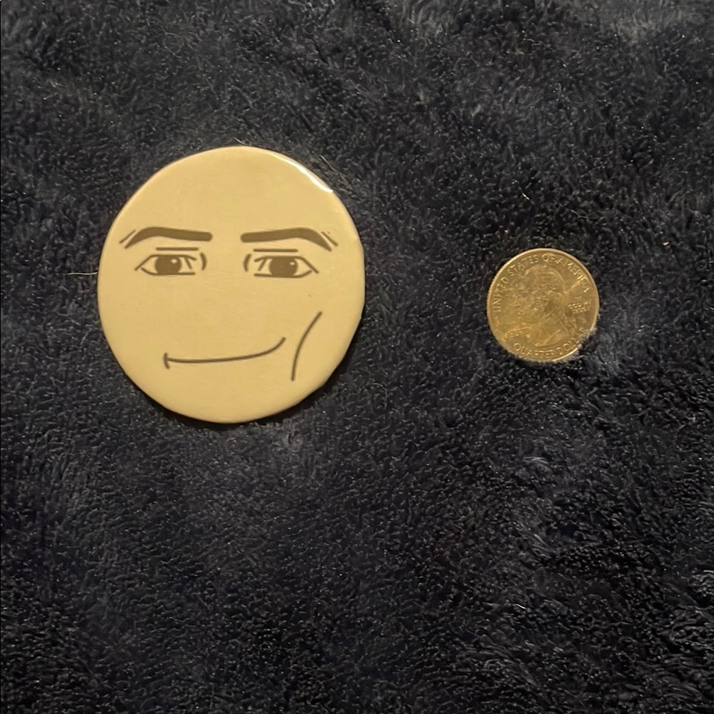 Roblox Man Face Button Pin